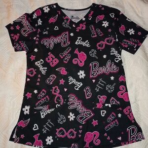 Barbie Black and Pink Patterned Tee